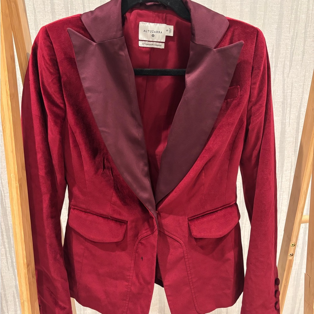 Altuzarra for Target Women's Red Velvet Blazer